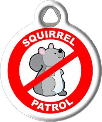 Show full view: Dog Tag Art Squirrel Patrol Personalized Dog & Cat ID Tag, Small slide 3 of 6