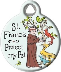 Dog Tag Art St. Francis Protection Personalized Dog & Cat ID Tag, Large slide 2 of 5