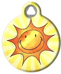Dog Tag Art Sun Smile Personalized Dog & Cat ID Tag, Small slide 2 of 5