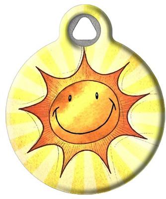 Show full view: Dog Tag Art Sun Smile Personalized Dog & Cat ID Tag, Small slide 2 of 5