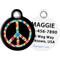 Show in main carousel: Dog Tag Art Tie Dye Peace Symbol Personalized Dog & Cat ID Tag, Large slide 1 of 5