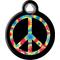Show in main carousel: Dog Tag Art Tie Dye Peace Symbol Personalized Dog & Cat ID Tag, Large slide 2 of 5