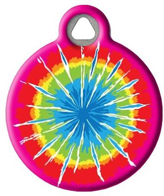 Show full view: Dog Tag Art Tie Dye Personalized Dog & Cat ID Tag, Large slide 2 of 5