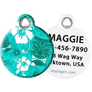 Dog Tag Art Tiki Personalized Dog & Cat ID Tag, Large