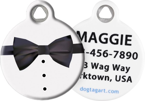 Show full view: Dog Tag Art Tuxedo Personalized Dog & Cat ID Tag, Small slide 1 of 6