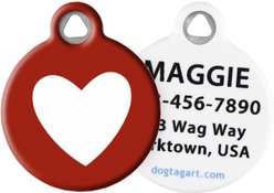 Dog Tag Art Unconditional Love Personalized Dog & Cat ID Tag, Large