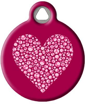 Show full view: Dog Tag Art Valentine Heart Personalized Dog & Cat ID Tag, Large slide 2 of 5