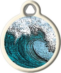 Dog Tag Art Wave Personalized Dog & Cat ID Tag, Large slide 2 of 5