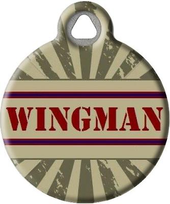 Show full view: Dog Tag Art Wingman Personalized Dog & Cat ID Tag, Large slide 2 of 5