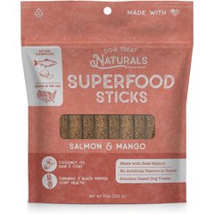 Dog Treat Naturals Salmon & Mango Superfood Fresh All Stages Natural Chew Stick Dog Treats, 10-oz bag