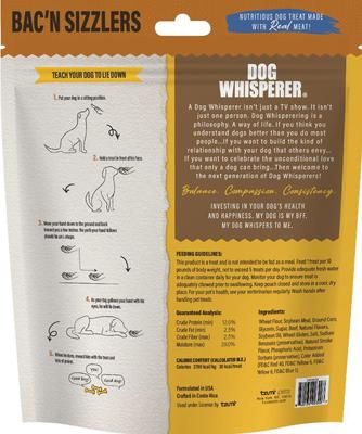 Show full view: Dog Whisperer Bacon Sizzlers Flavored Crunchy Dog Treats, 24-oz bag slide 3 of 7