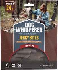 Dog Whisperer Beef Flavored Bites Jerky Dog Treats, 24-oz bag