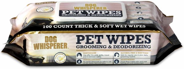 Dog Whisperer Dog Wipes, 100 count