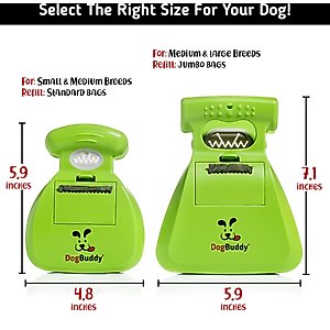 DogBuddy Dog Pooper Scooper, Kiwi, Medium