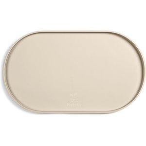 DogBuddy Oval Dog & Cat Placemat, White Sand, Large