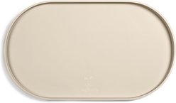 DogBuddy Oval Dog & Cat Placemat, White Sand, Small
