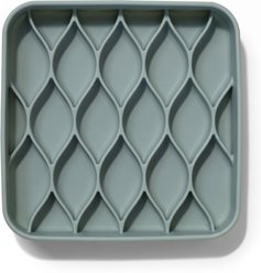 dogged Argyle Slow Feeder Dog Bowl, 3.5-cup, Seafoam