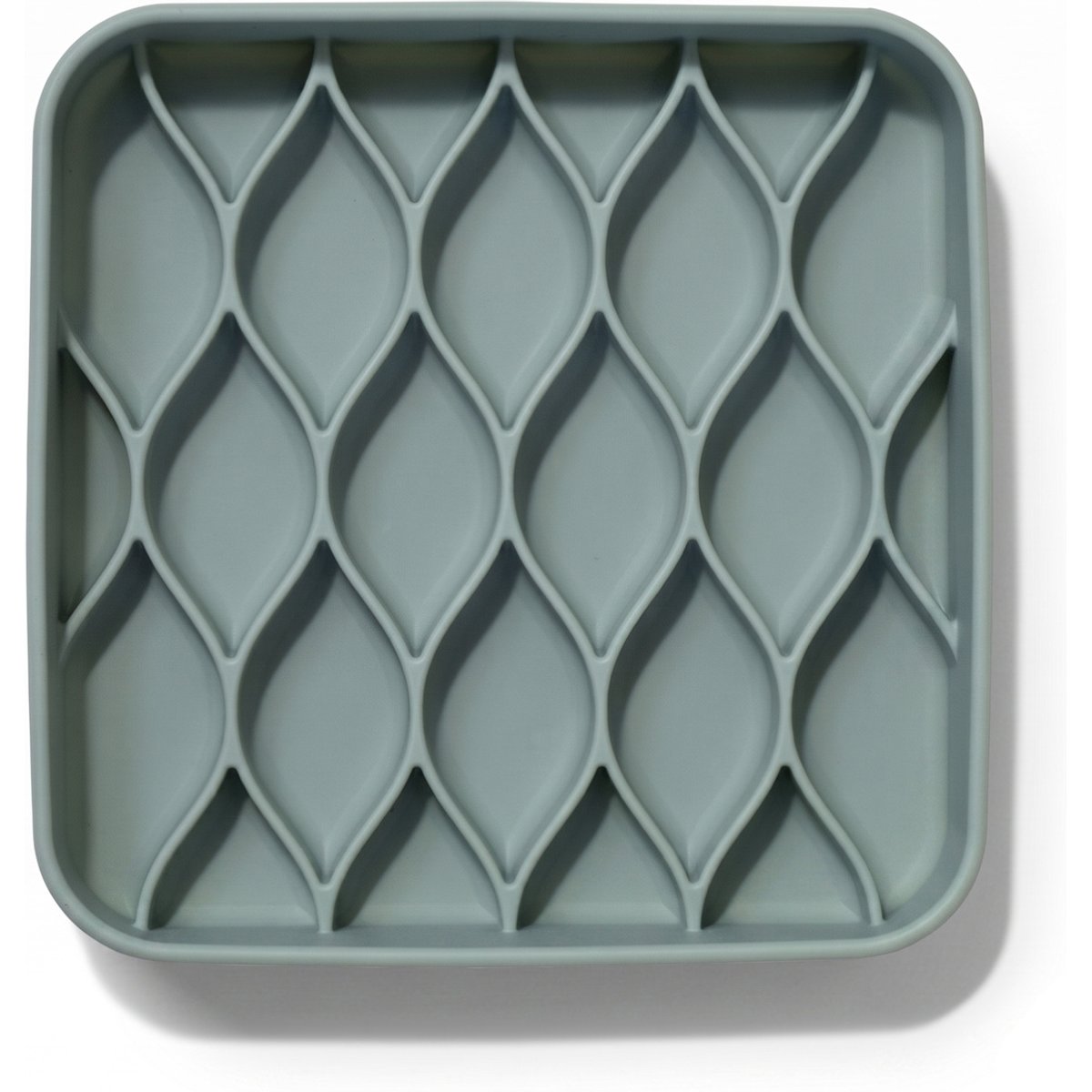 dogged Argyle Slow Feeder Dog Bowl, 3.5-cup, Seafoam