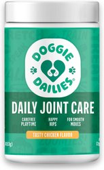 Doggie Dailies Advanced Hip & Joint Chicken Flavored Soft Chew Joint Supplement for Dogs, 225 count