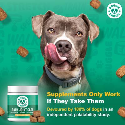 Show full view: Doggie Dailies Advanced Hip & Joint Chicken Flavored Soft Chew Joint Supplement for Dogs, 225 count slide 4 of 11