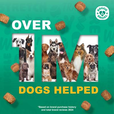 Show full view: Doggie Dailies Advanced Hip & Joint Chicken Flavored Soft Chew Joint Supplement for Dogs, 225 count slide 9 of 11