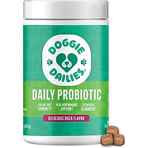 Doggie Dailies Advanced Probiotics & Prebiotics Dog Supplement, 225 count