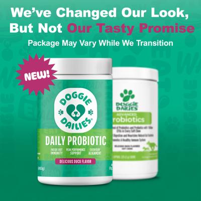 Show full view: Doggie Dailies Advanced Probiotics & Prebiotics Dog Supplement, 225 count slide 3 of 12