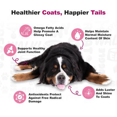 Show full view: Doggie Dailies Duck Flavored Skin & Coat Dog Supplement, 225 count slide 6 of 12