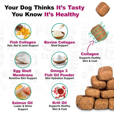 Show full view: Doggie Dailies Duck Flavored Skin & Coat Dog Supplement, 225 count slide 10 of 12