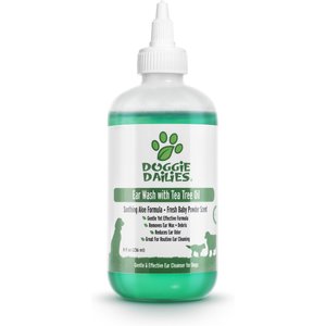 Doggie Dailies Tea Tree Oil Dog Ear Wash, 8-fl oz bottle