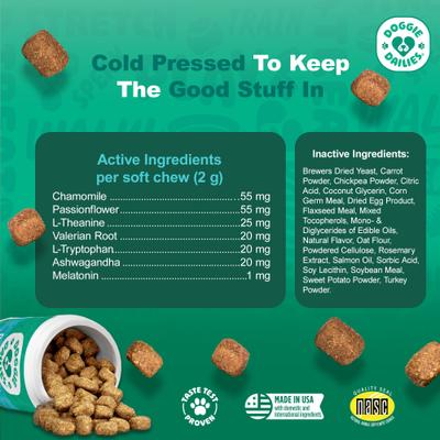 Show full view: Doggie Dailies Turkey Flavored Calming Soft Chew Dog Supplement, 225 count slide 7 of 11