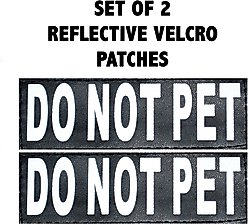 Doggie Stylz Do Not Pet Dog Patch, 2 count, Large