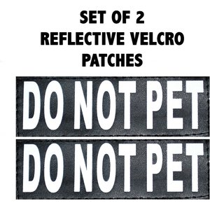 Doggie Stylz Do Not Pet Dog Patch, 2 count, Small