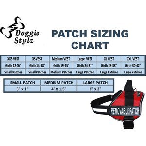 Doggie Stylz Dog In Training Dog Patch, 2 count, Large