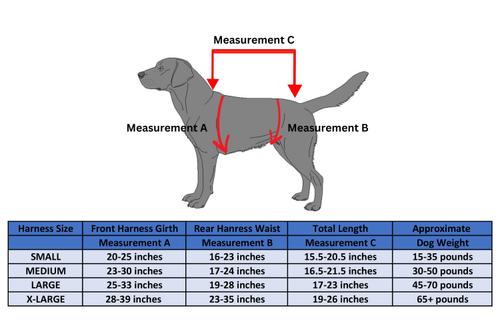 Show full view: Doggie Stylz Multi-Functional Full-Body Lifting Basic Dog Harness, Red, X-Large: 31 to 43-in chest slide 5 of 7