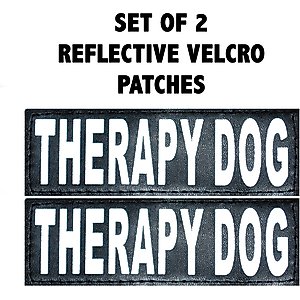 Doggie Stylz Therapy Dog Patch, 2 count, Large