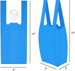 Doggie Walk Bags Baby Powder Scented Tie Handle Dog Poop Bags, Blue, 140 count slide 2 of 2