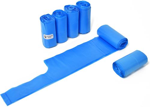 Show full view: Doggie Walk Bags Baby Powder Scented Tie Handle Dog Poop Bags, Blue, 72 count slide 2 of 3