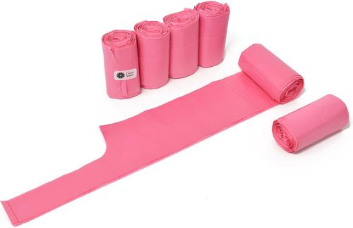 Show full view: Doggie Walk Bags Citrus Scented Tie Handle Dog Poop Bags, Pink, 72 count slide 3 of 5