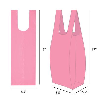 Show full view: Doggie Walk Bags Citrus Scented Tie Handle Dog Poop Bags, Pink, 72 count slide 4 of 5