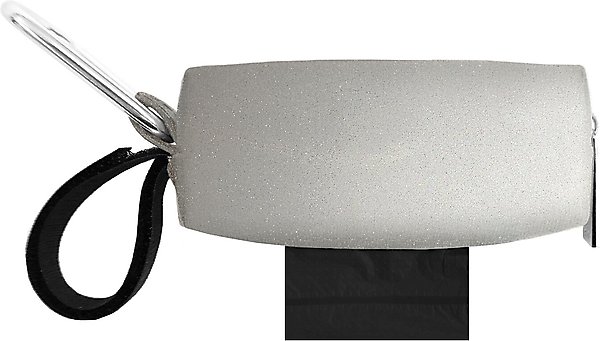 Show full view: Doggie Walk Bags Reflective Duffel Poop Bag Dispenser, Grey slide 1 of 5