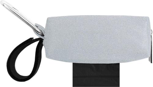 Show full view: Doggie Walk Bags Reflective Duffel Poop Bag Dispenser, Grey slide 3 of 5