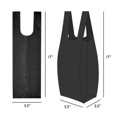 Show full view: Doggie Walk Bags Uncented Tie Handle Dog Poop Bags, Black, 72 count slide 4 of 4