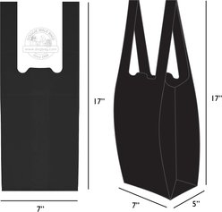 Doggie Walk Bags Unscented Tie Handle Dog Poop Bags, Black, 140 count slide 2 of 2