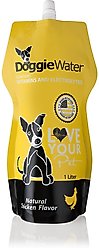 DoggieWater Chicken Flavor Dog Supplement, 1-L pouch