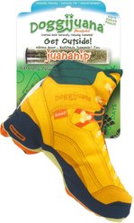 Doggijuana Get Outside Refillable Juananip Hiking Boot Squeaky Dog Plush Toy