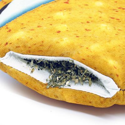 Show full view: Doggijuana Get Outside Refillable Juananip S'mores Squeaky Dog Plush Toy slide 6 of 9