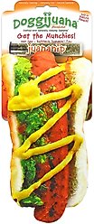 Doggijuana Get the Munchies Refillable Juananip Hot Dog Squeaky Dog Plush Toy