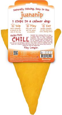 Show full view: Doggijuana Get the Munchies Refillable Juananip Pizza Squeaky Dog Plush Toy slide 9 of 10