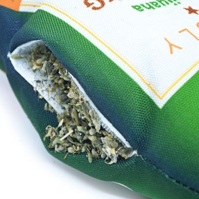 Show full view: Doggijuana Get the Pawty Started Refillable Juananip Barkling Whine Squeaky Dog Plush Toy slide 6 of 8